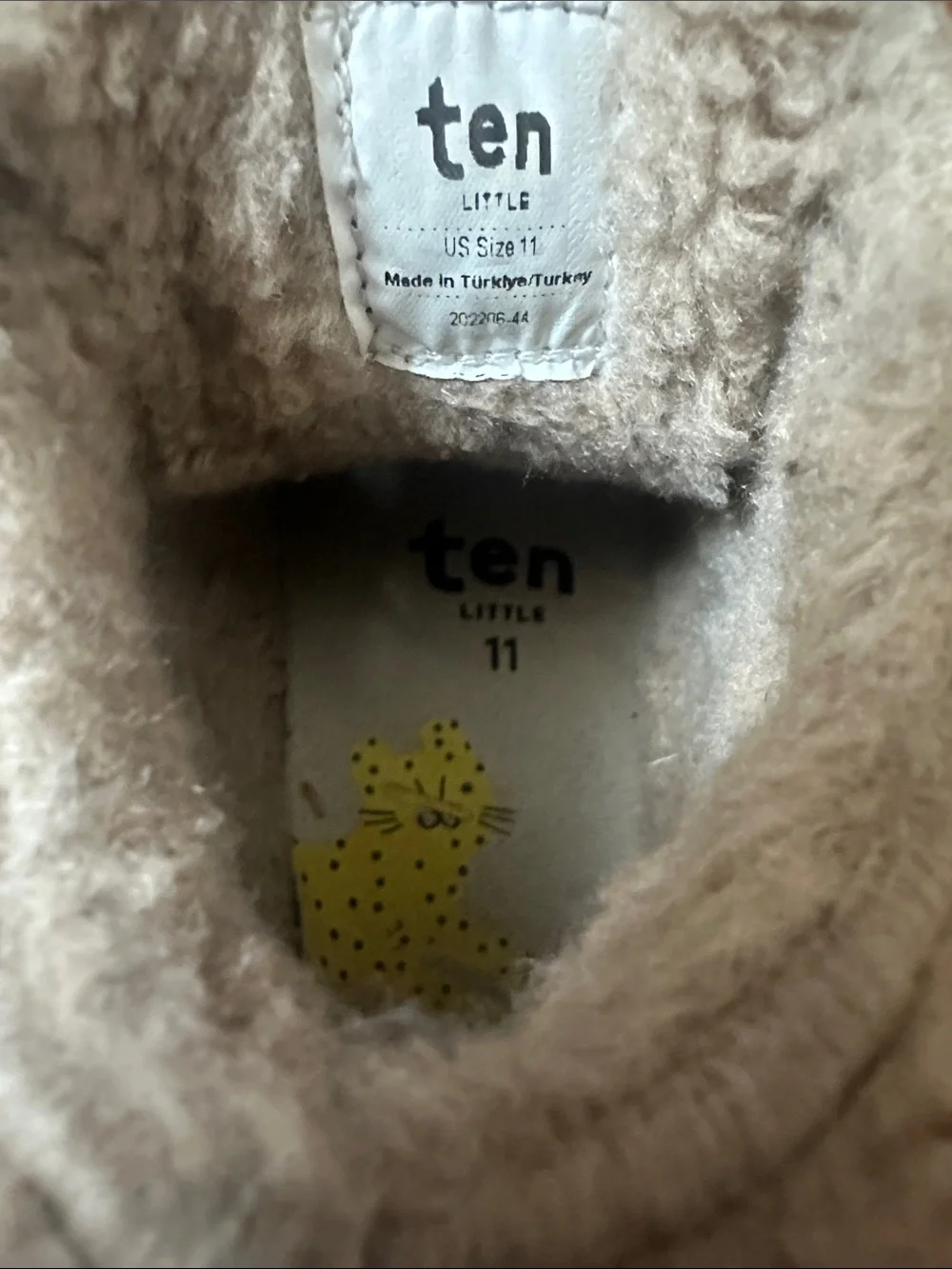 Ten Little faux fur-lined “furry” boots, size 11, VGUC!